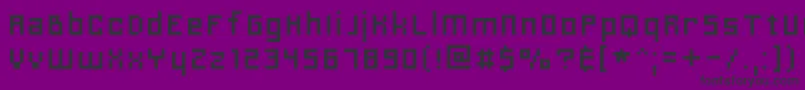 Charriotdeluxe Font – Black Fonts on Purple Background