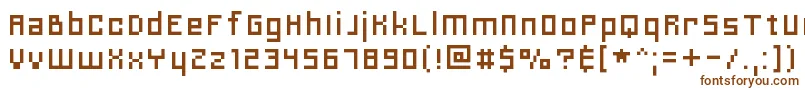 Шрифт Charriotdeluxe – коричневые шрифты на белом фоне