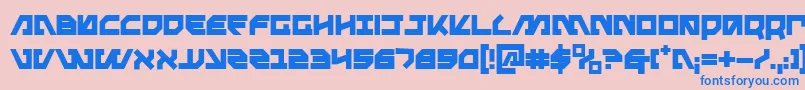 Metal Storm Boldフォントについての詳細 フォントMetal Storm Bold – ピンクの背景に青い文字