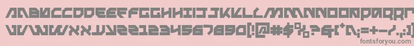 Weitere Informationen zur Metal Storm Bold-Schriftart Metal Storm Bold-Schriftart – Graue Schriften auf rosa Hintergrund