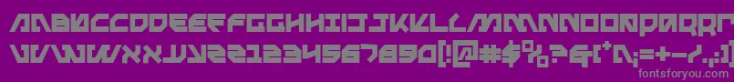 Fonte Metal Storm Bold – fontes cinzas em um fundo violeta