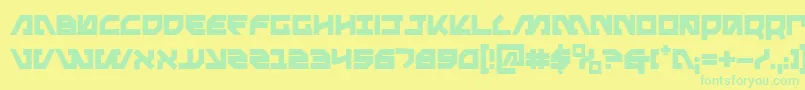 Metal Storm Bold Font – Green Fonts on Yellow Background
