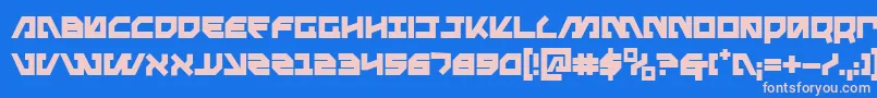 Шрифт Metal Storm Bold – розовые шрифты на синем фоне