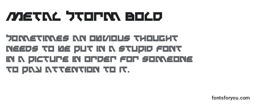 Metal Storm Bold-fontti