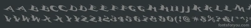 Vtcbelialsbladetricked Font – Gray Fonts on Black Background