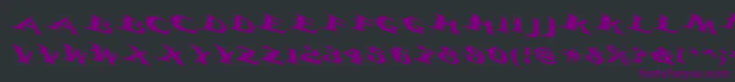 Vtcbelialsbladetricked Font – Purple Fonts on Black Background