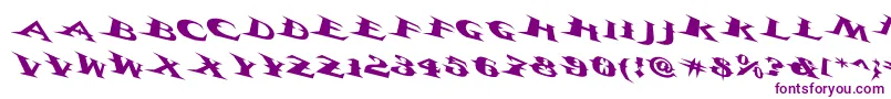 Vtcbelialsbladetricked Font – Purple Fonts on White Background