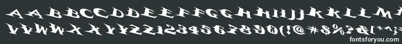 Vtcbelialsbladetricked Font – White Fonts on Black Background