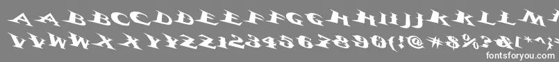 Vtcbelialsbladetricked Font – White Fonts on Gray Background