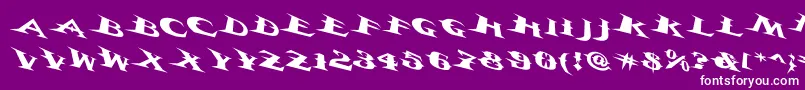 Vtcbelialsbladetricked Font – White Fonts on Purple Background