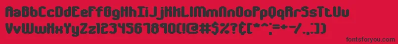 ChumblyBrk Font – Black Fonts on Red Background