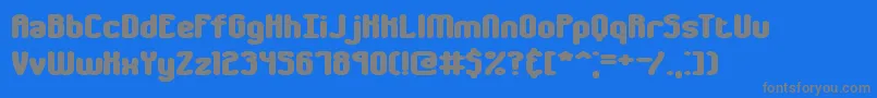 ChumblyBrk Font – Gray Fonts on Blue Background