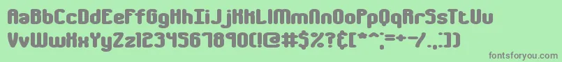 ChumblyBrk Font – Gray Fonts on Green Background