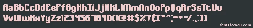 ChumblyBrk Font – Pink Fonts on Black Background