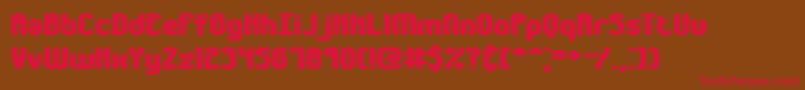 ChumblyBrk Font – Red Fonts on Brown Background