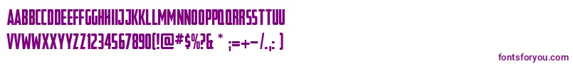 Шрифт Outofmyleague – фиолетовые шрифты на белом фоне