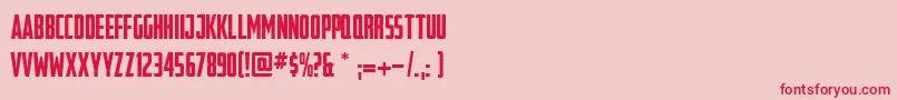 Outofmyleague Font – Red Fonts on Pink Background
