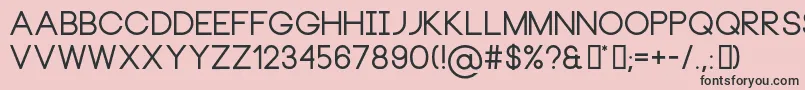 フォントNeouBold – ピンクの背景に黒い文字