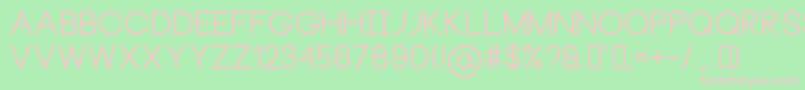 NeouBold Font – Pink Fonts on Green Background