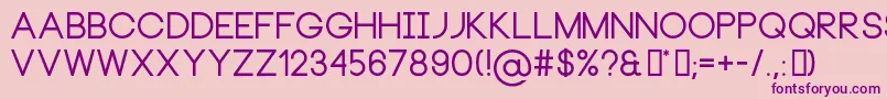 NeouBold Font – Purple Fonts on Pink Background