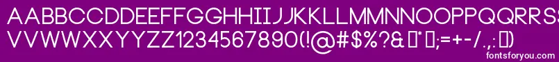 NeouBold-Schriftart – Weiße Schriften auf violettem Hintergrund