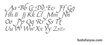 Überblick über die Schriftart CalligraphscriptSwashRegular