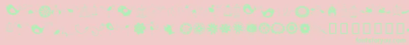 Подробнее о шрифте DoodleDings1BirdsCages Шрифт DoodleDings1BirdsCages – зелёные шрифты на розовом фоне