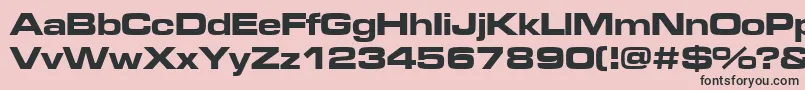 Microgbe Font – Black Fonts on Pink Background