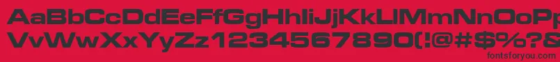 Microgbe Font – Black Fonts on Red Background