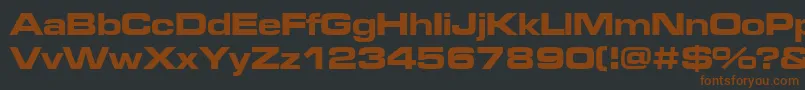 Microgbe Font – Brown Fonts on Black Background