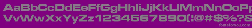 Microgbe-Schriftart – Graue Schriften auf violettem Hintergrund