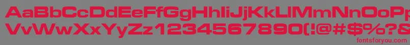 Microgbe Font – Red Fonts on Gray Background
