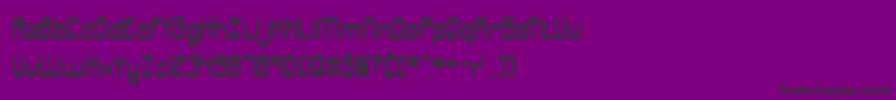 フォントJargonBrk – 紫の背景に黒い文字