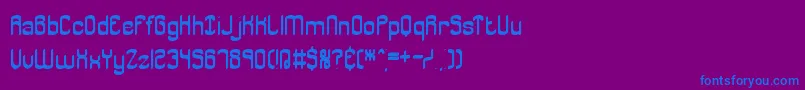 JargonBrk Font – Blue Fonts on Purple Background