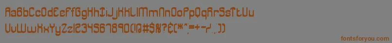 JargonBrk Font – Brown Fonts on Gray Background