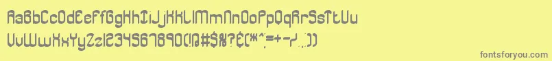 JargonBrk Font – Gray Fonts on Yellow Background