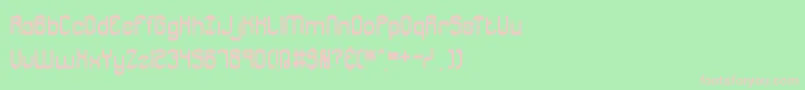 JargonBrk Font – Pink Fonts on Green Background
