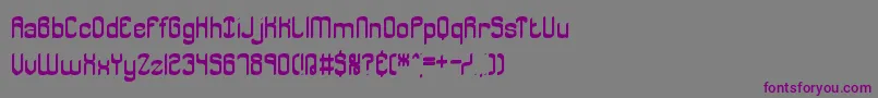 JargonBrk Font – Purple Fonts on Gray Background