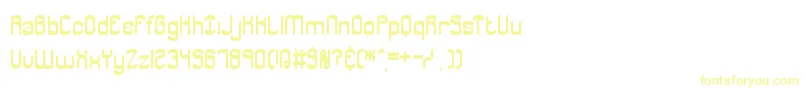 JargonBrk Font – Yellow Fonts on White Background