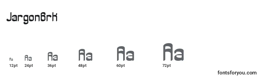 JargonBrk Font Sizes
