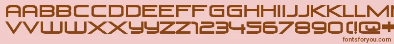 VenusRising Font – Brown Fonts on Pink Background