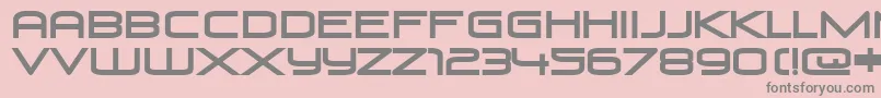 VenusRising Font – Gray Fonts on Pink Background