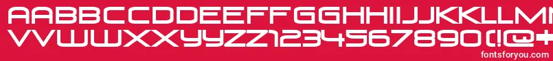 VenusRising Font – White Fonts on Red Background
