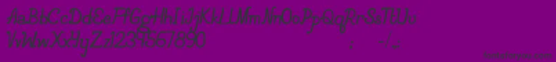 Avionne Font – Black Fonts on Purple Background