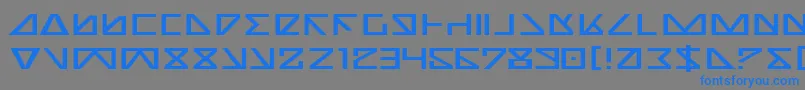 NickTurboExpanded Font – Blue Fonts on Gray Background