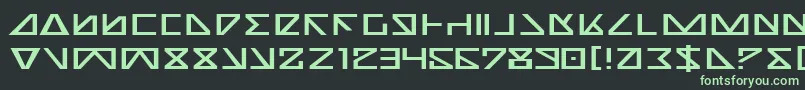 NickTurboExpanded Font – Green Fonts on Black Background