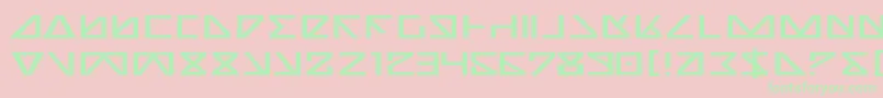 NickTurboExpanded Font – Green Fonts on Pink Background