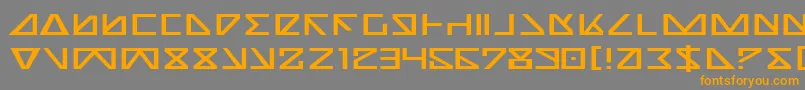 NickTurboExpanded Font – Orange Fonts on Gray Background