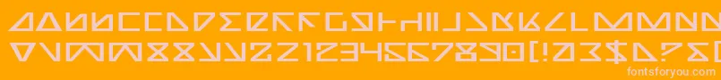 NickTurboExpanded Font – Pink Fonts on Orange Background