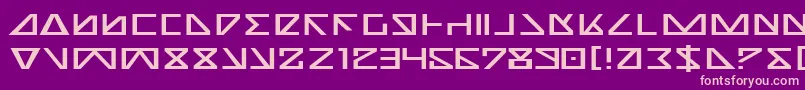 NickTurboExpanded Font – Pink Fonts on Purple Background